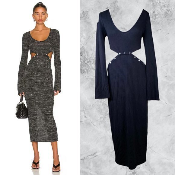 REVOLVE Dresses & Skirts - Lovers and Friends Jordy Knit Midi Dress - Black